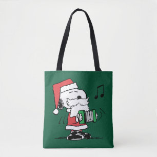 Bolso De Tela Cacahuetes   Snoopy Santa Claus Accord