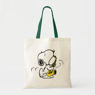 Bolso De Tela Cacahuetes   Snoopy Saxophone Player