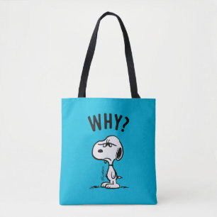 Bolso De Tela Cacahuetes Snoopy Se Pregunta Por Qué?