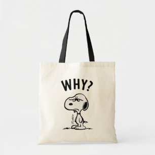 Bolso De Tela Cacahuetes Snoopy Se Pregunta Por Qué?