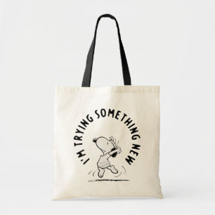 Bolso De Tela Cacahuetes Snoopy Tramitando Algo Nuevo
