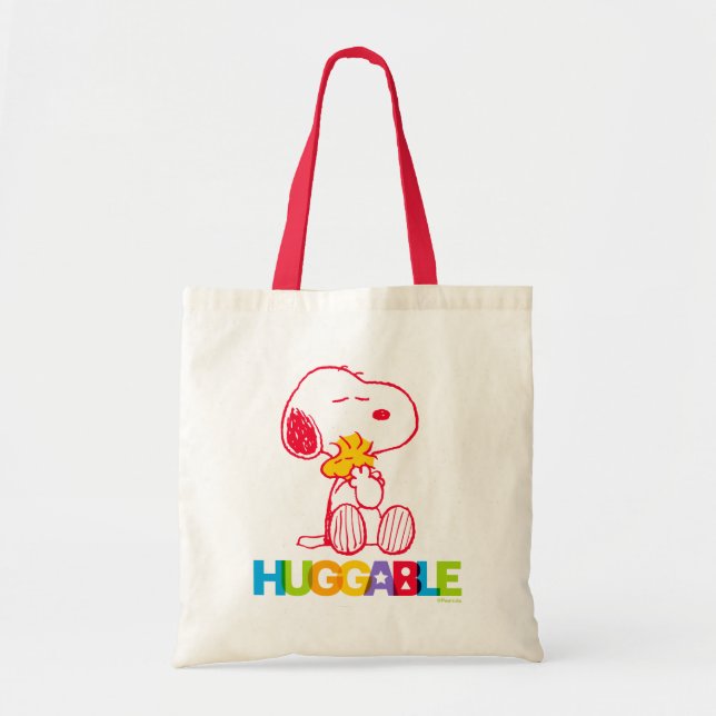 Bolso De Tela Cacahuetes | Snoopy & Woodstock Huggable (Frente)