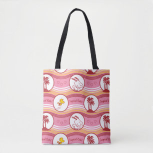 Bolso De Tela Cacahuetes   Snoopy & Woodstock Tropical Cutie