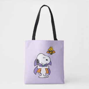 Bolso De Tela Cacahuetes Snoopy Woodstock Vampiro Halloween