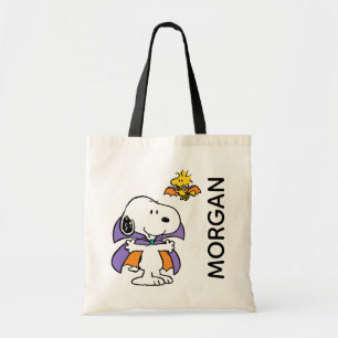 Bolso De Tela Cacahuetes Snoopy Woodstock Vampiro Halloween