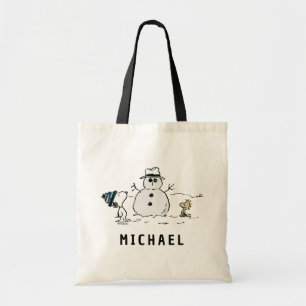 Bolso De Tela Cacahuetes Snowman Snoopy y Woodstock Añadir n