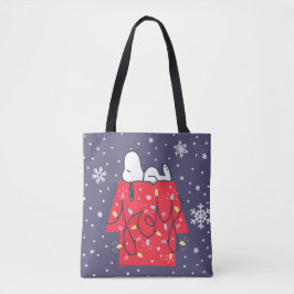 Bolso De Tela Cacahuetes | Soñador navideño de Snoopy