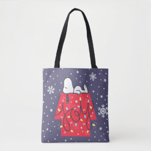 Bolso De Tela Cacahuetes   Soñador navideño de Snoopy