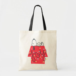 Bolso De Tela Cacahuetes   Soñador navideño de Snoopy