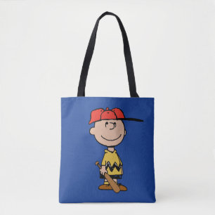 Bolso De Tela Cacahuetes   Sonrisa de béisbol Charlie Brown