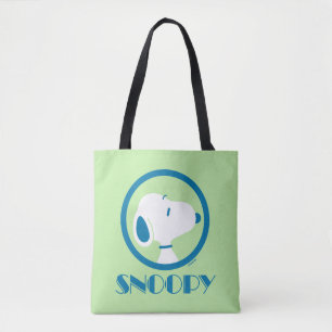 Bolso De Tela Cacahuetes Sueños de Deco Azul Snoopy