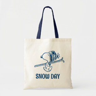 Bolso De Tela Cacahuetes   Viaje en Ski Snoopy