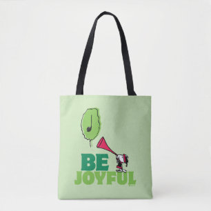 Bolso De Tela Cacahuetes   Woodstock Be Joyful