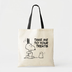Bolso De Tela Cacahuetes Woodstock Scares Snoopy