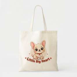 Bolso De Tela Cachorro Adorable Corazón Pequeño Grande