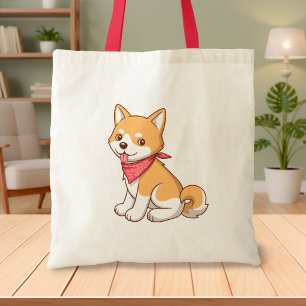 Bolso De Tela Cachorro Adorable Perro Shiba Inu
