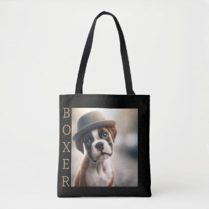 Bolso De Tela Cachorro Boxer Adorable – Arte Canino con Estilo