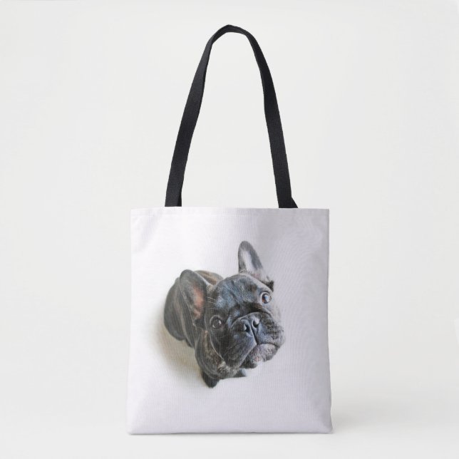 Bolso De Tela Cachorro de Bulldog francés (Anverso)