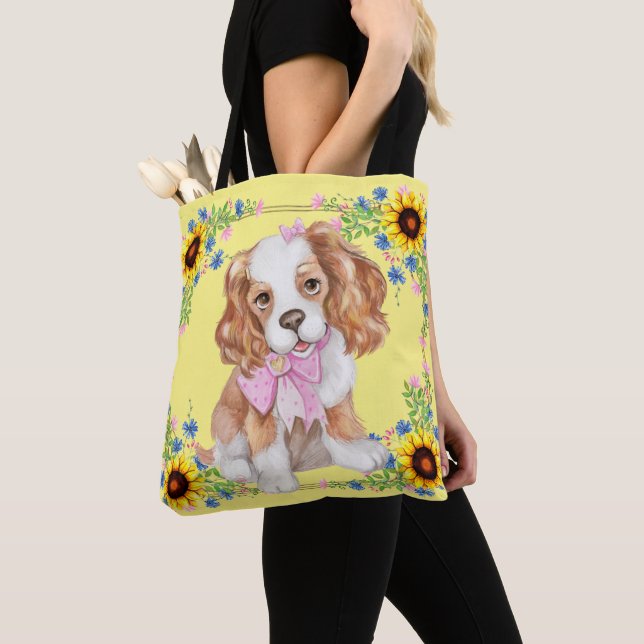 Bolso De Tela Cachorro de Cocker Spaniel (Detalle)
