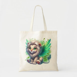 Bolso De Tela Cachorro de León Alado de Pastel