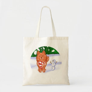 Bolso De Tela Cachorro de nieve