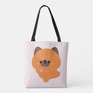 Bolso De Tela Cachorro de pastor alemán adorable de amor