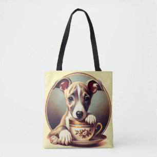 Bolso De Tela Cachorro de Whippet