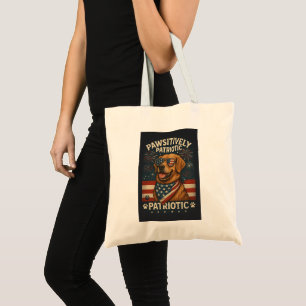 Bolso De Tela Cachorro Positivamente Patriota