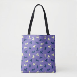 Bolso De Tela Cachorros de Labrador Amarillo y Negro Perro Morad