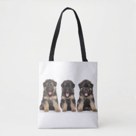 Bolso De Tela Cachorros de Pastor Alemán