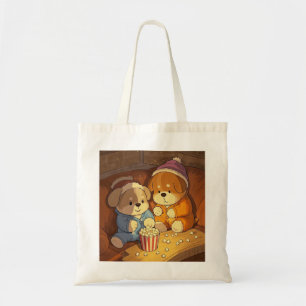 Bolso De Tela Cachorros de perros con palomitas de maíz