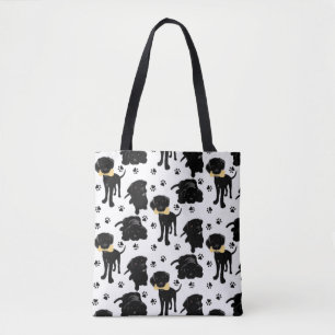 Bolso De Tela Cachorros de recuperación de Labrador Negro