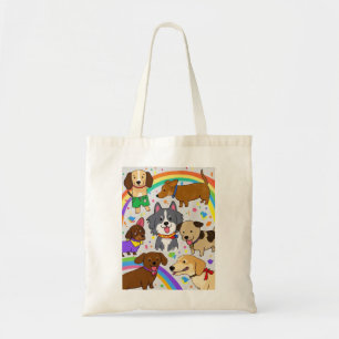 Bolso De Tela Cachorros juguetones