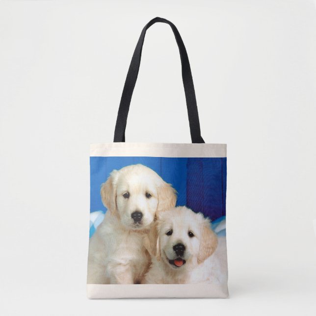 Bolso De Tela cachorros labrador (Anverso)