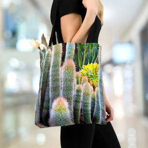 Bolso De Tela Cacti verde difuso exitoso foto simple moderna