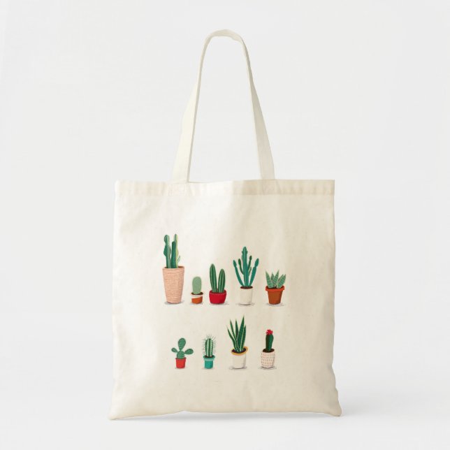 Bolso De Tela Cactus (Frente)