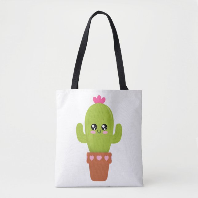Bolso De Tela Cactus (Anverso)