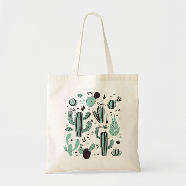 Bolso De Tela Cactus (Frente)