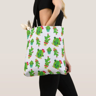 Bolso De Tela Cactus, Cactus Verde, Patrón Cactus