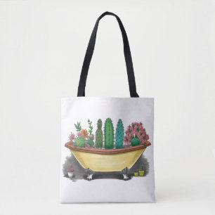 Bolso De Tela Cactus colorido