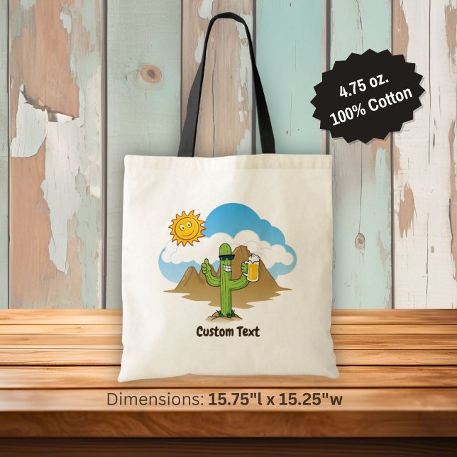 Bolso De Tela Cactus con cerveza (Subido por el creador)