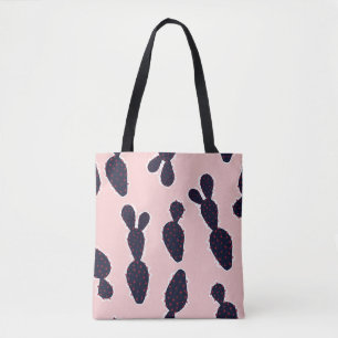 Bolso De Tela Cactus Cuteness: Patrones Pastel Dulce