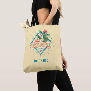 Bolso De Tela Cactus de baile de Puerto Vallarta Jalisco México