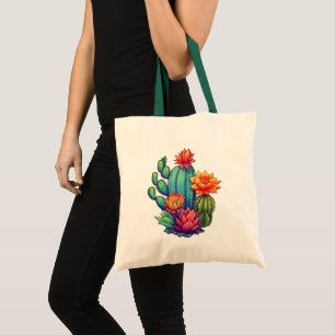 Bolso De Tela Cactus en crecimiento de bonito