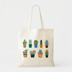 Bolso De Tela Cactus et petites plantes Tote bag