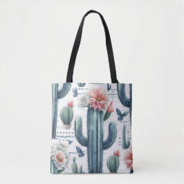 Bolso De Tela Cactus Flowers