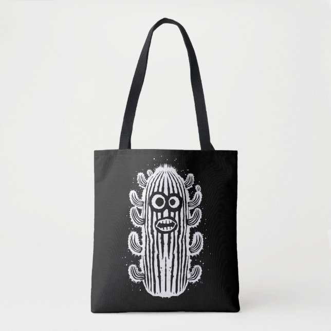 Bolso De Tela Cactus impactado (Anverso)