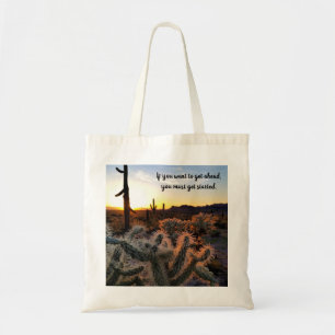 Bolso De Tela Cactus Inspirador del desierto de Arizona Sunset