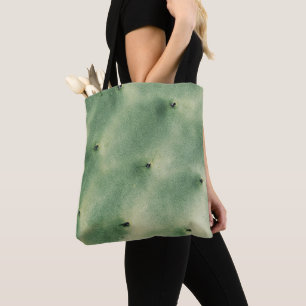 Bolso De Tela Cactus Pastel Pale Green Suculentas Tierras Tote B