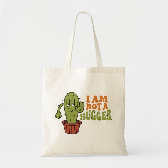 Bolso De Tela Cactus sarcástico gracioso (Frente)